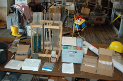 sampling in hangar of RV Maria S. Merian